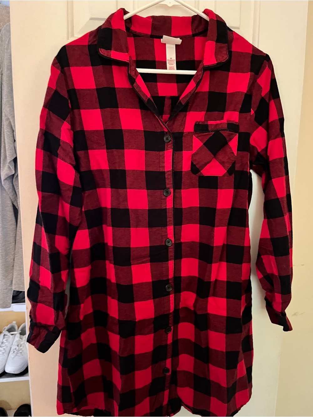 Wondershop Red and Black Buffalo Plaid Nightgown